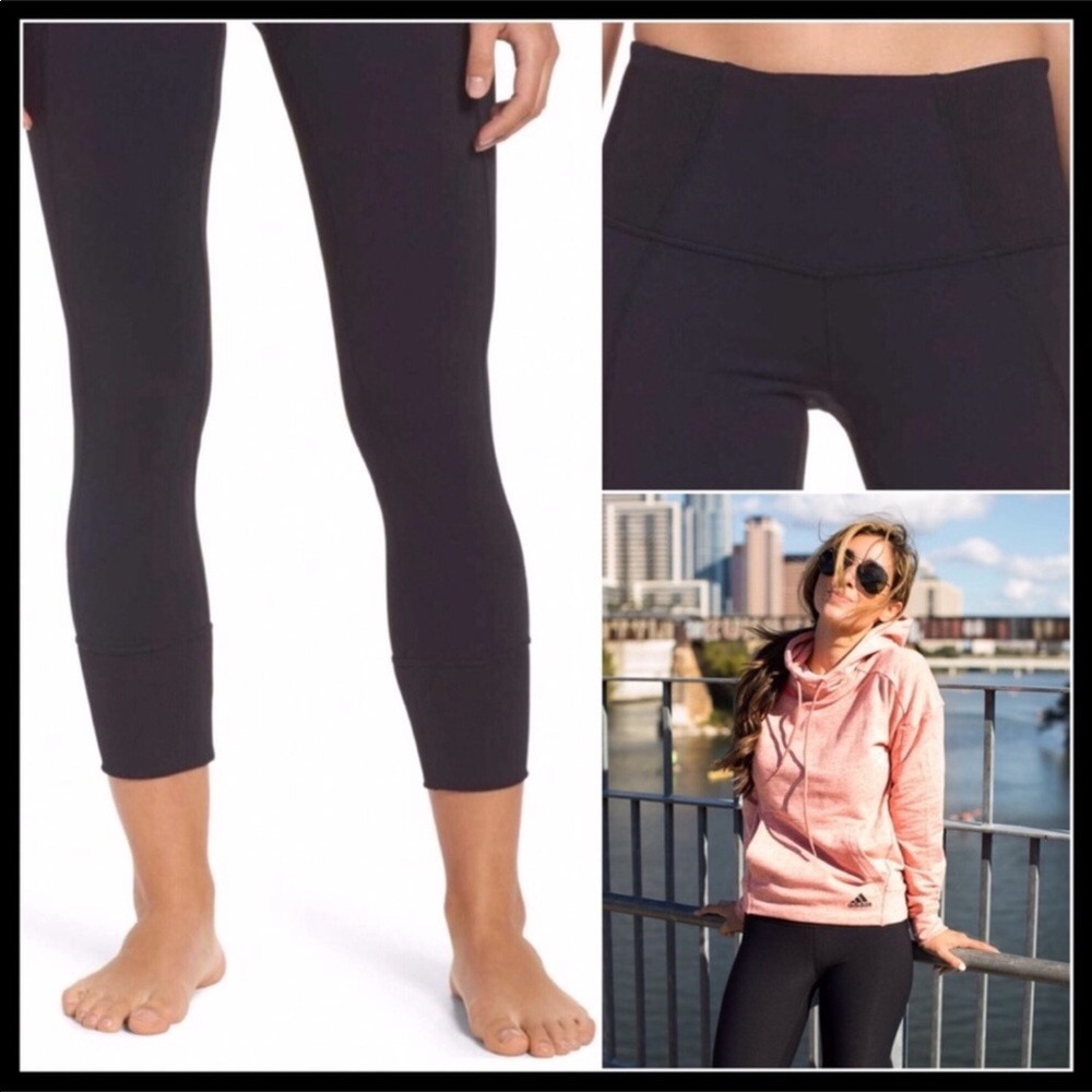 ZELLA BLACK HIGH WAIST MIDI SCULPTING LEGGINGS A3C - Picture 3 of 7
